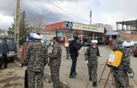 تصاویر/ حضور جهادی طلبه‌های کردستانی در میدان رزم مقابله با کرونا