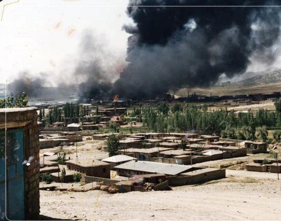 تصاویر/ بمباران شیمیایی روستای «قلعه جی» شهرستان سروآباد